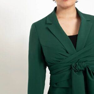 Eloquii Green Wrap Blazer | Size 14 | NWT | Long Belted Jacket